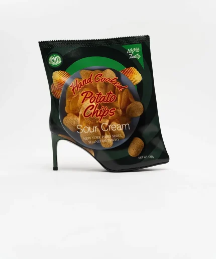 Maison Mihara Potato Chips Package Detail Pin Heel Boots Green (4)