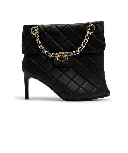 Maison Mihara Quilted Bag Detail Pin Heel Short Boots (3)