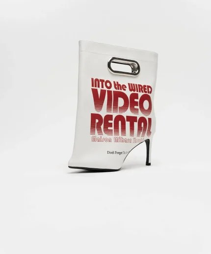 Maison Mihara Shopping Bag Motif PIN Heel Boots (3)